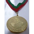 Ref. E2014-NOB (Medalha cunhada Natação - ouro brilho)