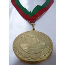 Ref. E2014-NOB (Medalha cunhada Natação - ouro brilho)